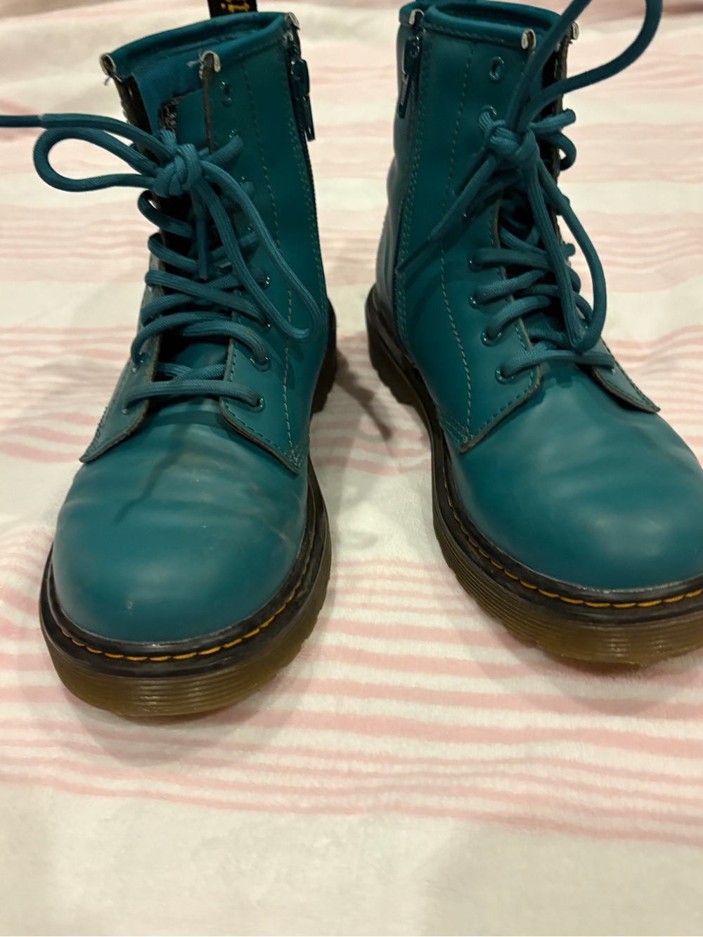 Dr. Martens Kids Teal Boots